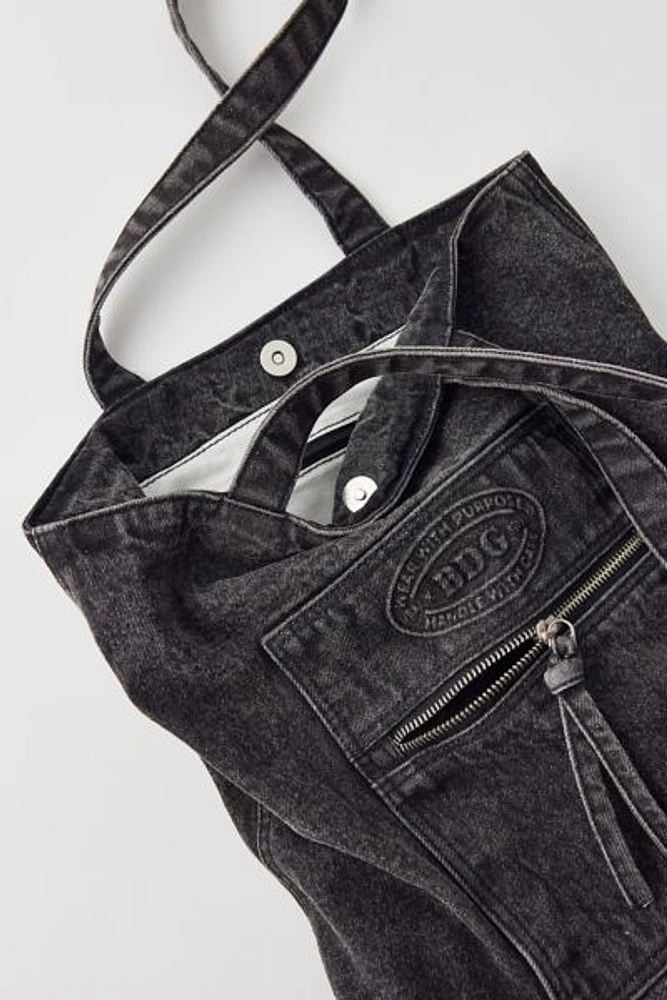 BDG Washed Denim Tote Bag