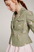 LoveShackFancy Dolisa Embroidered Utility Jacket