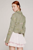 LoveShackFancy Dolisa Embroidered Utility Jacket