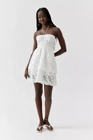 Glamorous Lace Halter Mini Dress