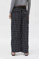 BDG Charlie Gingham Wide-Leg Pant