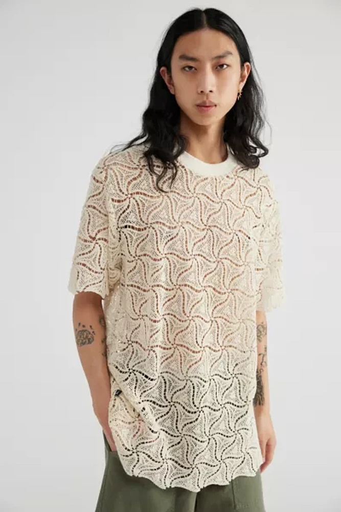 David Catalán Crochet Lace Tee