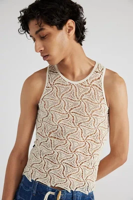 David Catalan Crochet Tank Top