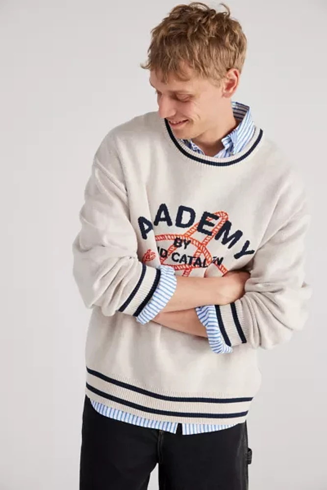 David Catalán Academy Logo Crew Neck Sweater