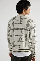 David Catalan Rope Jacquard Cardigan