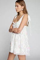 For Love & Lemons Dakota Lace Floral Mini Dress