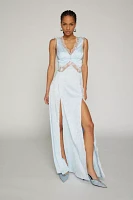 For Love & Lemons Hattie Satin Slip Dress