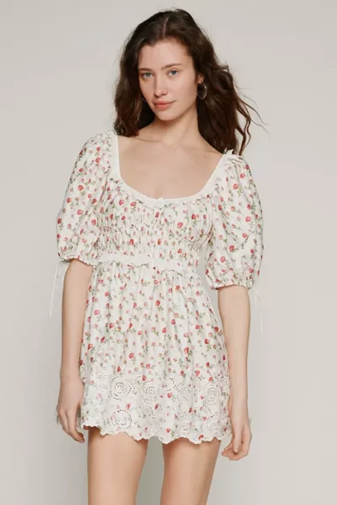 For Love & Lemons Jackson Floral Mini Dress