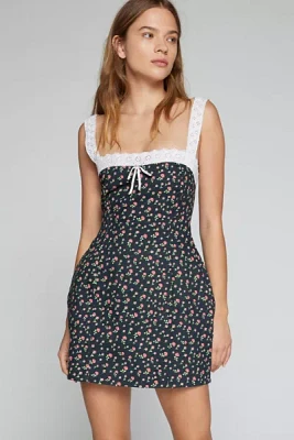 For Love & Lemons Camille Floral Mini Dress