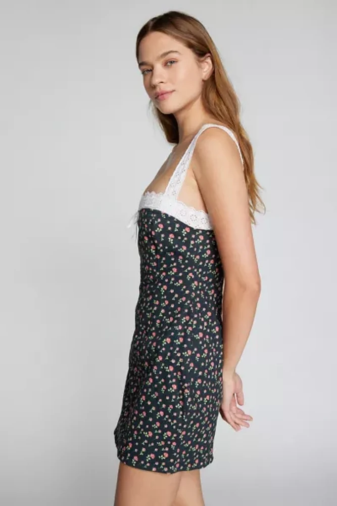 For Love & Lemons Camille Floral Mini Dress