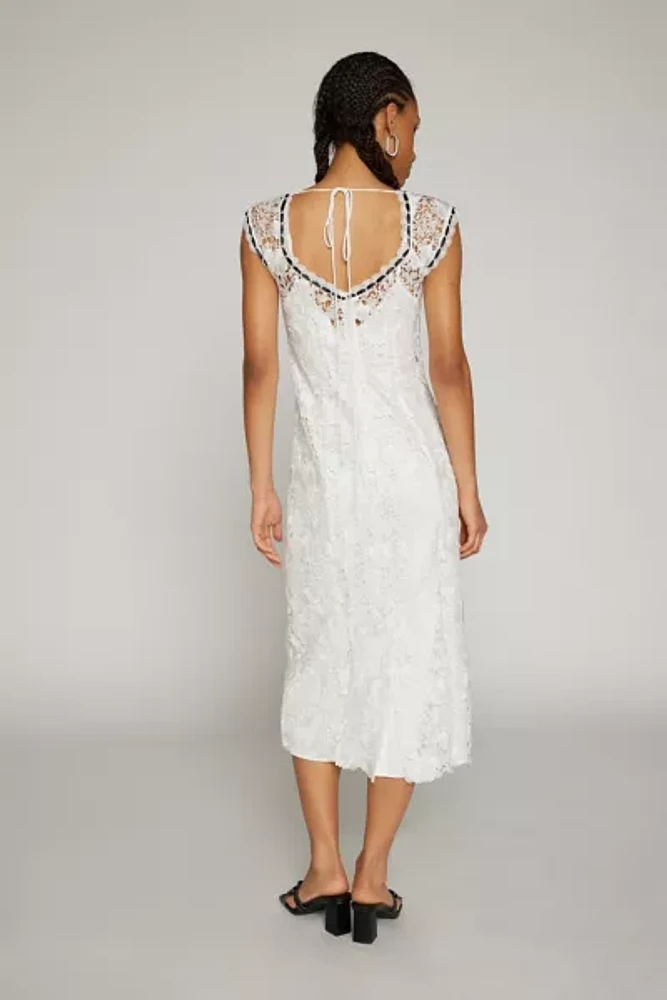 For Love & Lemons Josette Lace Midi Dress