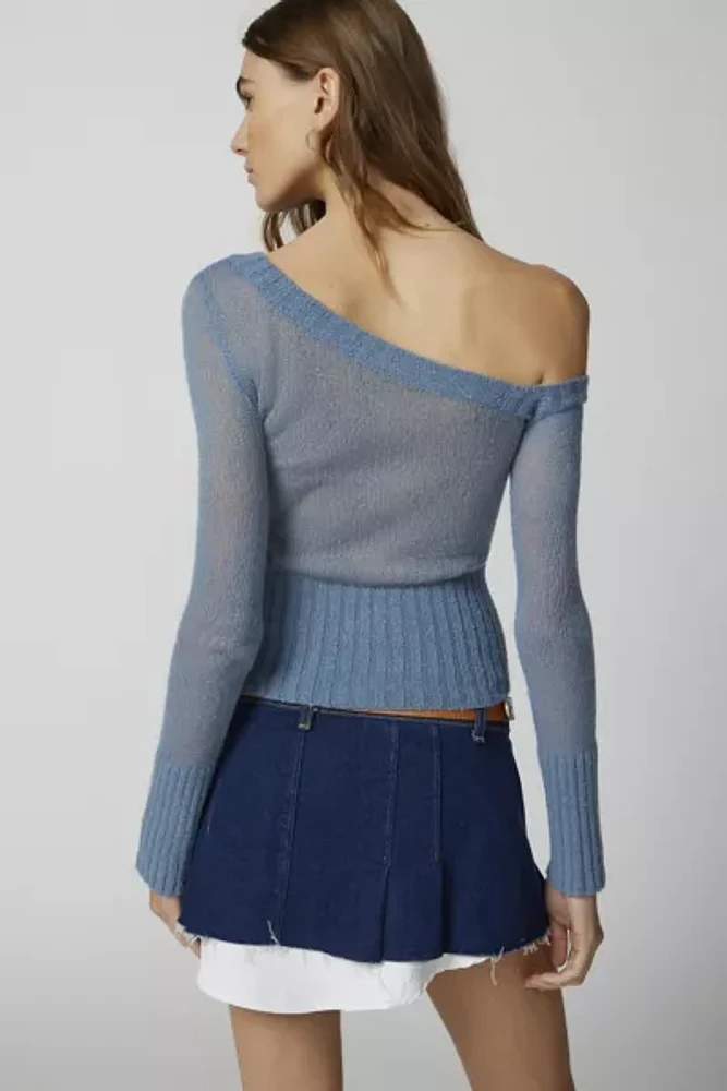 UO Danielle Asymmetric Off-The Shoulder Sweater
