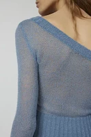 UO Danielle Asymmetric Off-The Shoulder Sweater