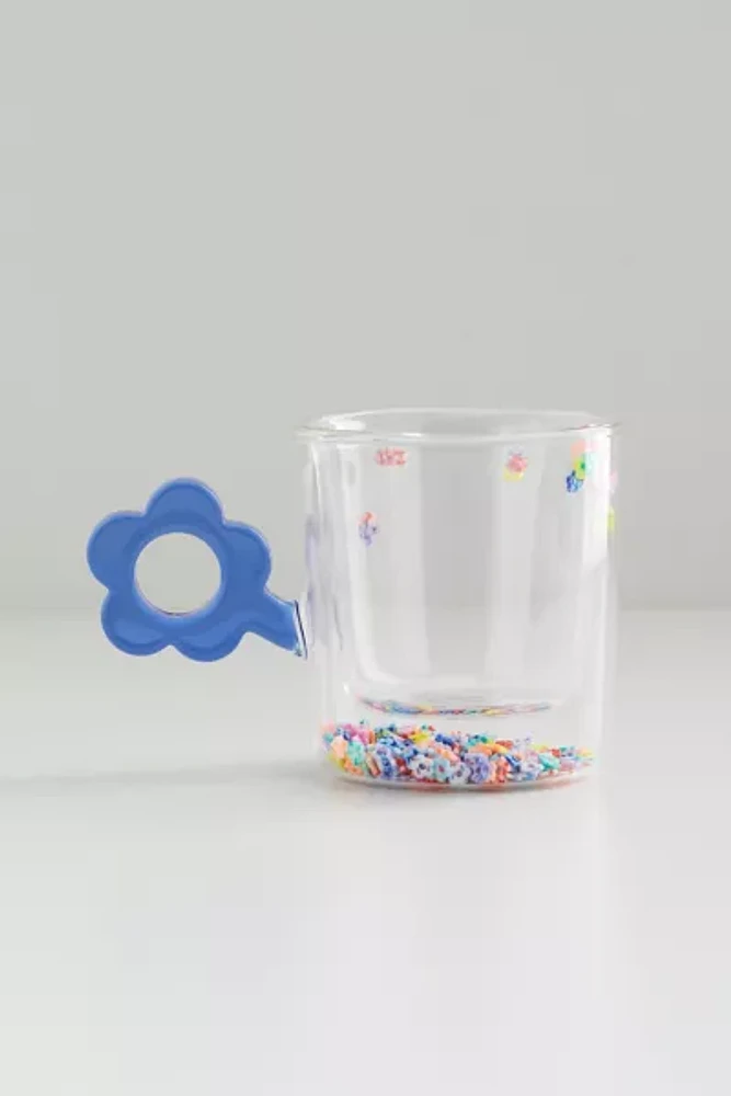 Confetti Flower Juice Glass
