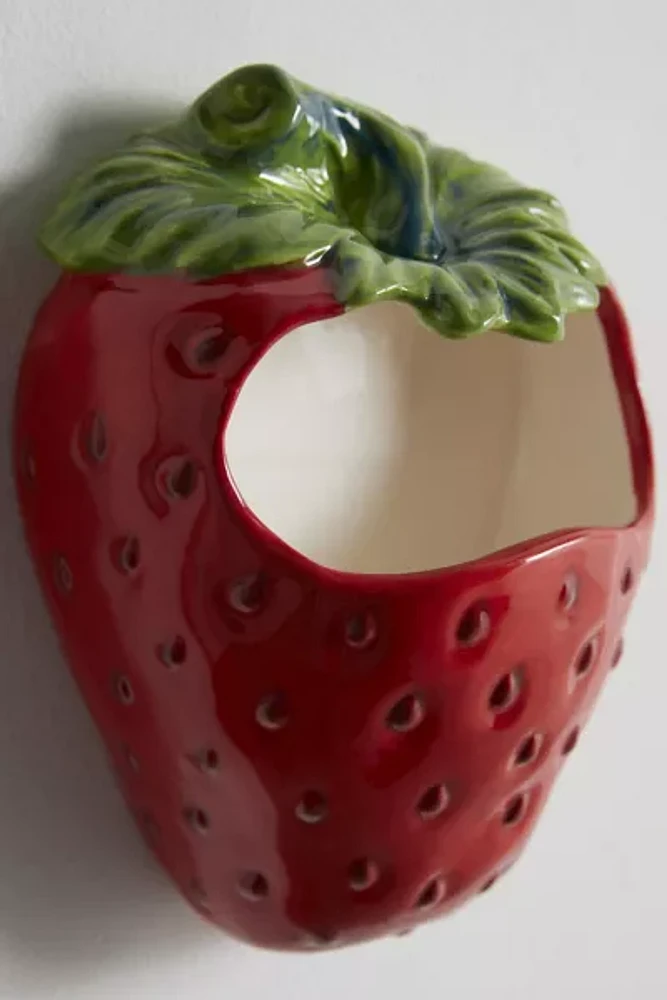 Strawberry Wall Pocket Vase