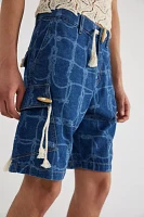 David Catalan Neira Rope Denim Cargo Short