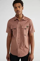 CAT Utility Pocket Short Sleeve Button-Down Shirt