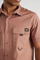 CAT Utility Pocket Short Sleeve Button-Down Shirt