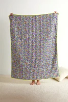 Jasmine Satin Seed Stitched Throw Blanket