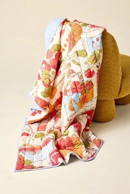 Jasmine Cotton Seed Stitch Quilted Throw Blanket