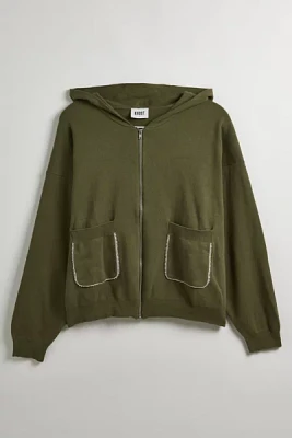 KROST UO Exclusive Blanket Stitch Full Zip Hoodie Cardigan