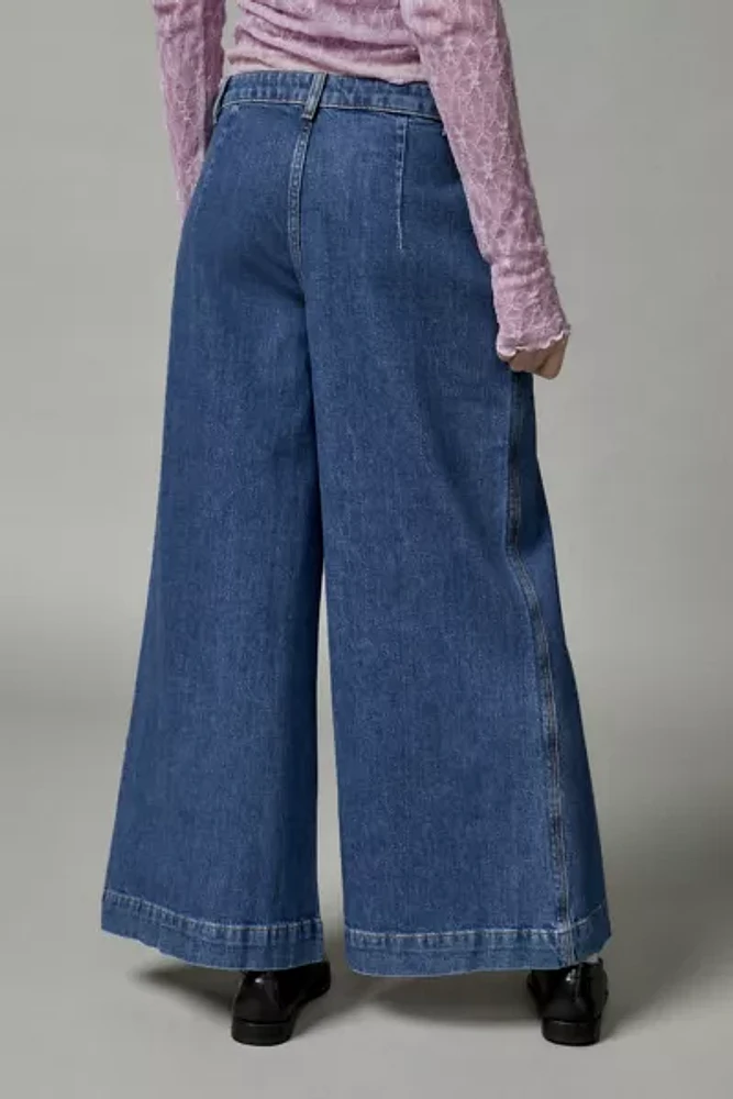 BDG Joey A-Line Wide-Leg Patch Pocket Jean