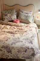 Ansley Cabbage Rose Breezy Cotton Percale Duvet Cover