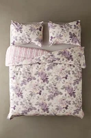 Ansley Cabbage Rose Breezy Cotton Percale Duvet Cover