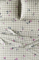 Gingham Rose Breezy Cotton Percale Sheet Set