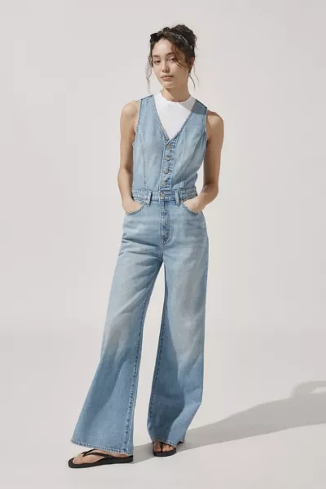 Levi's® Denim Wide Leg Jumpsuit