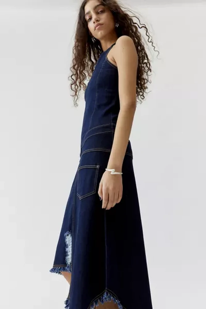 Basic Pleasure Mode Bailey Denim Midi Dress