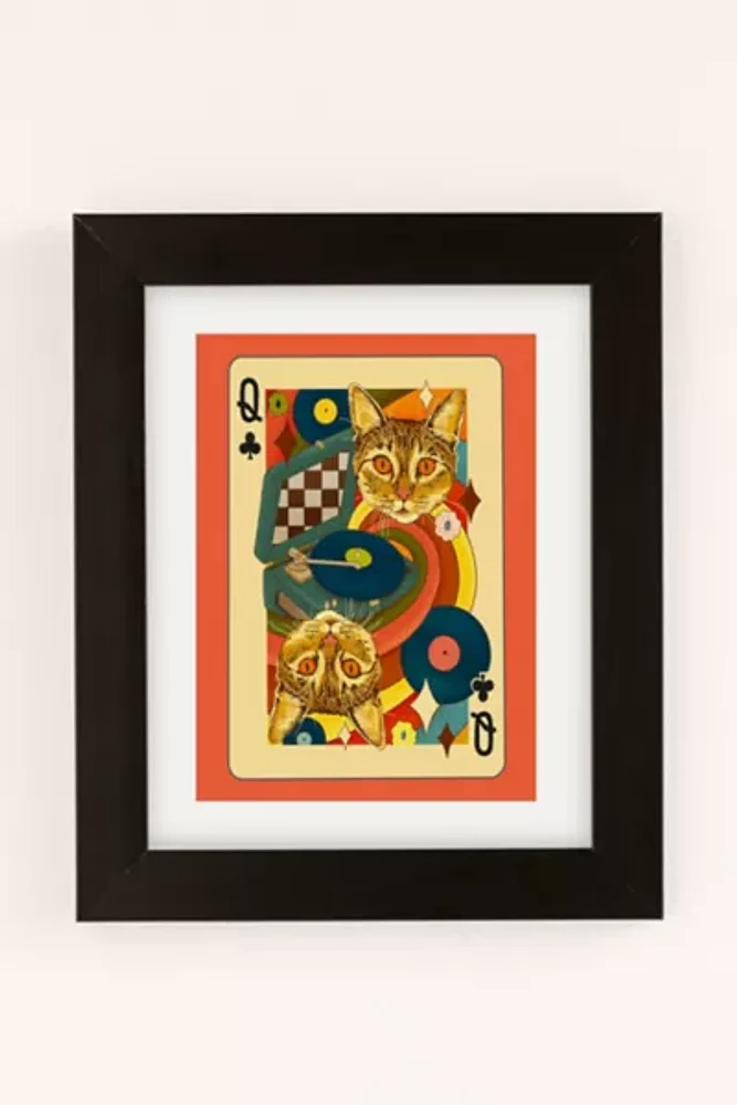 Samantha Koenig Queen Of Clubs Art Print