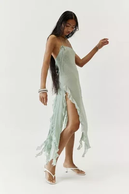 Basic Pleasure Mode Lithium Ruffle Slip Dress