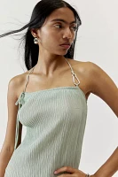 Basic Pleasure Mode Lithium Ruffle Slip Dress