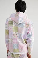 Teddy Fresh Quilt Print Full-Zip Hoodie Sweatshirt