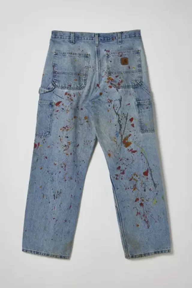 Urban Outfitters Vintage Carhartt Paint Splatter Carpenter Jean