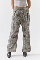 Woodrose Deli Watercolor Sporty Nylon Trouser Pant