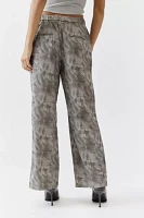 Woodrose Deli Watercolor Sporty Nylon Trouser Pant