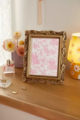 Gold Ornate Tabletop Mirror