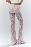 Zemeta Flower Mesh Skirt Pant