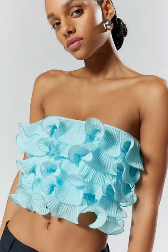 ESTHE Strapless Ruffle Top