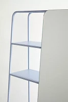 Alana Storage Shelf Floor Mirror