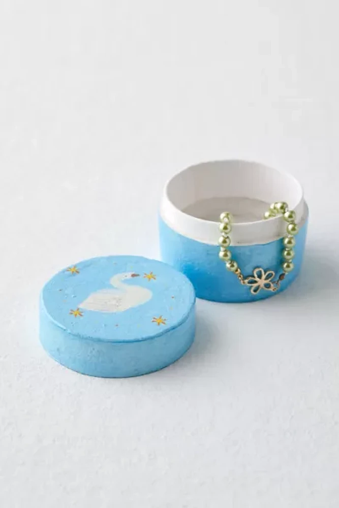 Paper Mache Jewelry Storage Box
