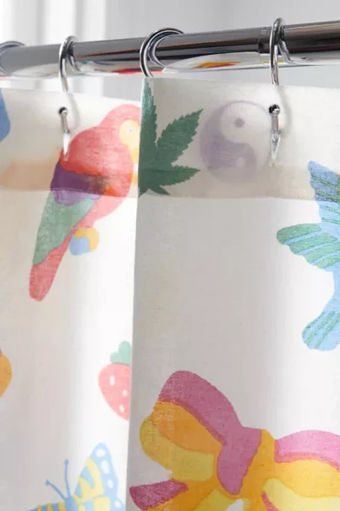 Stickers Shower Curtain