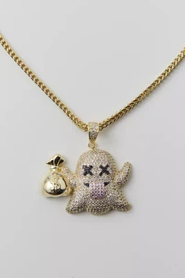King Ice Money Ghost Necklace