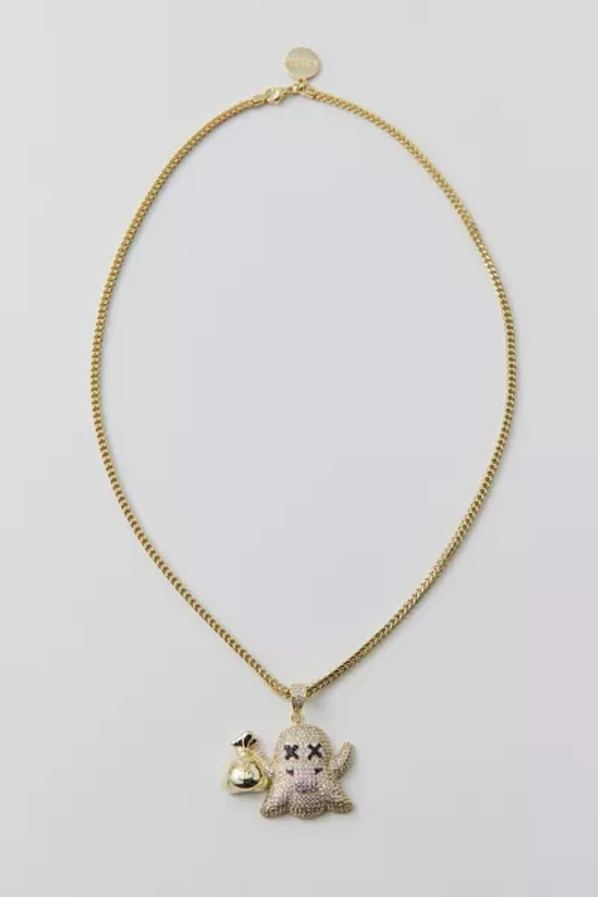 King Ice Money Ghost Necklace