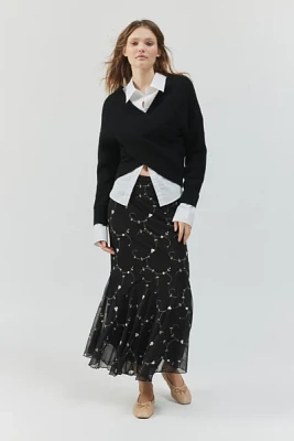 Kimchi Blue Nanette Embroidered Maxi Skirt
