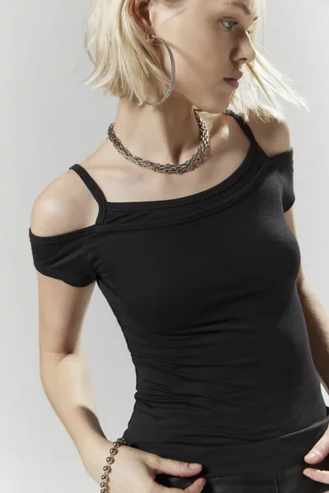 Silence + Noise Kelli Cold-Shoulder Top