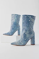 Azalea Wang Admiral Embellished Denim Boot