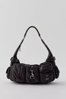 Silence + Noise Emily Washed Faux Leather Shoulder Bag